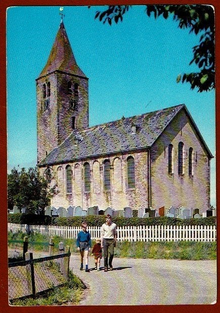 Oosterland - Wieringen - Oude Ned. Herv. Kerk - 1975 - Ong., Ophalen of Verzenden, 1960 tot 1980, Ongelopen, Noord-Holland