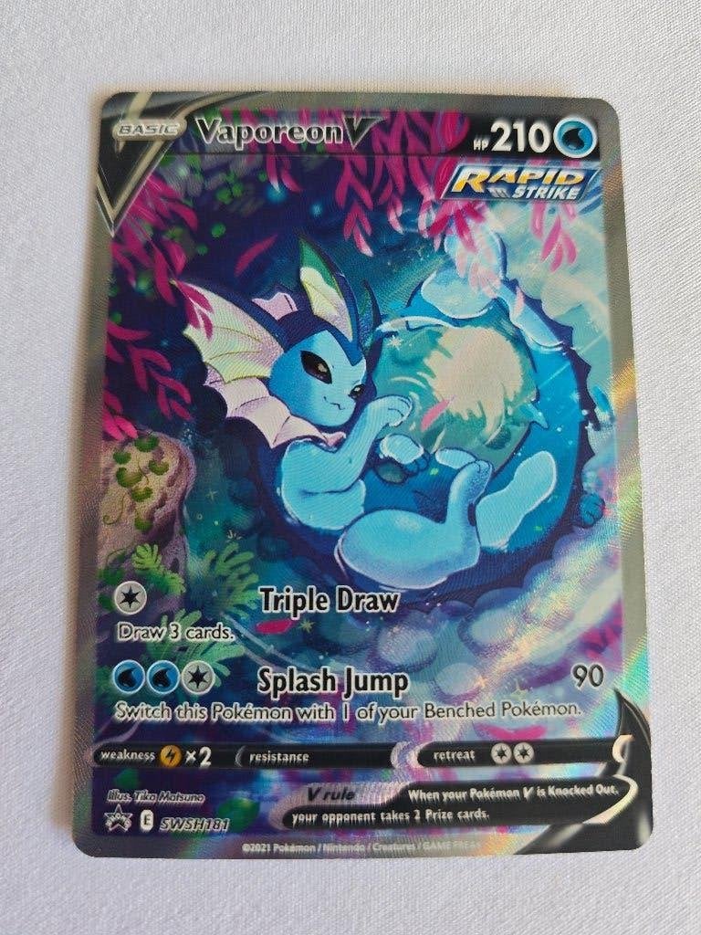 Vaporeon V SWSH 181, Ophalen of Verzenden, Nieuw, Losse kaart