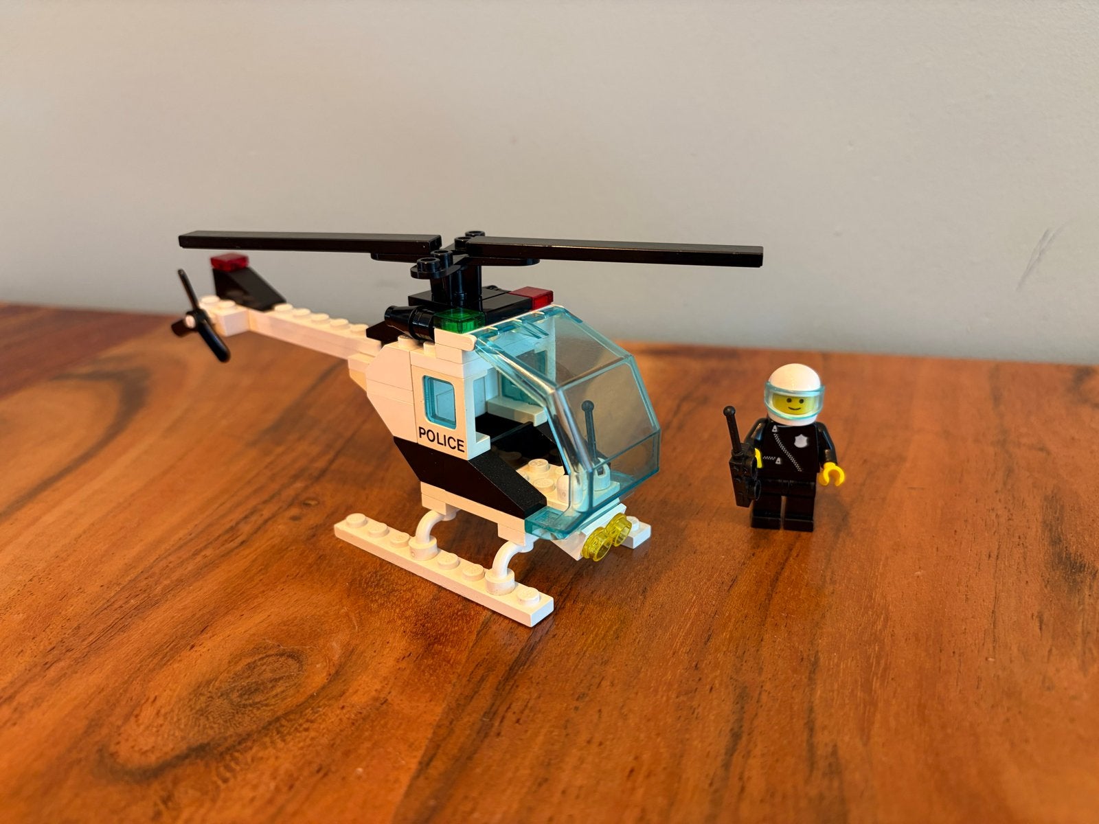 LEGO 6642 Politie Helikopter met minifiguur, Gebruikt, Overige thema's, Lego, Ophalen of Verzenden