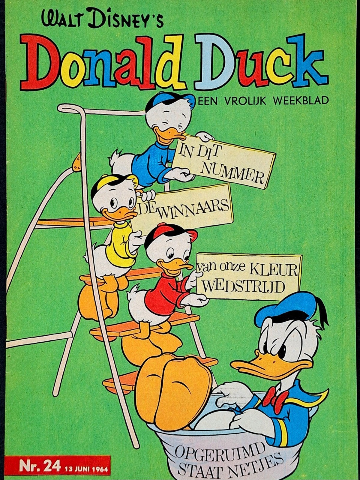 Donald Duck 1964 nr. 24, Eén stripboek, Ophalen of Verzenden, Zo goed als nieuw