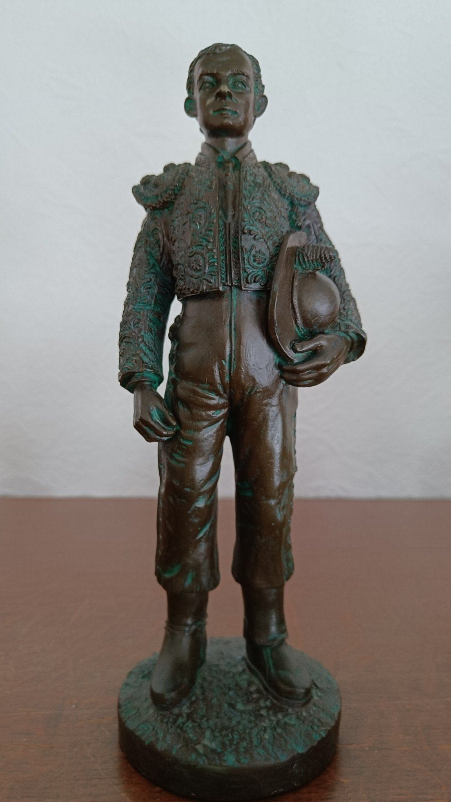 Stierenvechter, Javier España., Ophalen of Verzenden, 20 - 50 cm, Beeld, Composieten