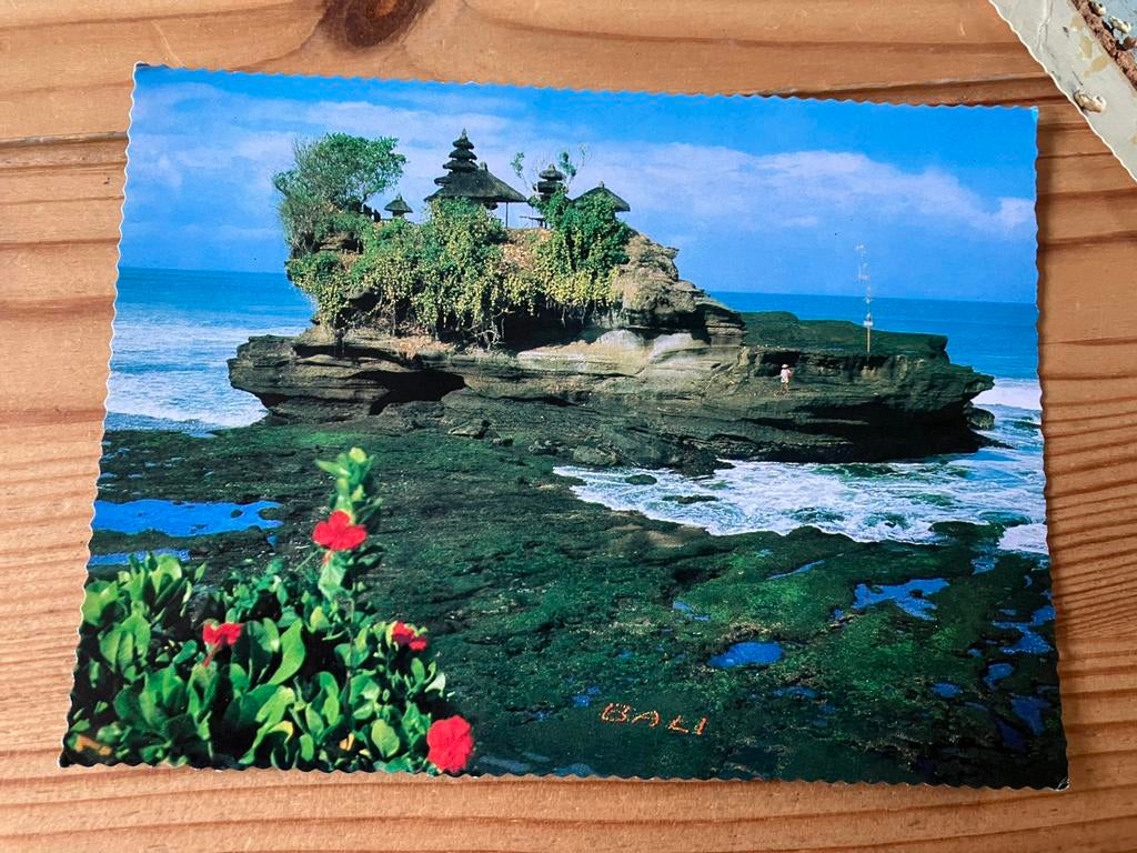 Ansichtkaart Indonesië, bali, pantai tanahlot, Ophalen of Verzenden, Buiten Europa
