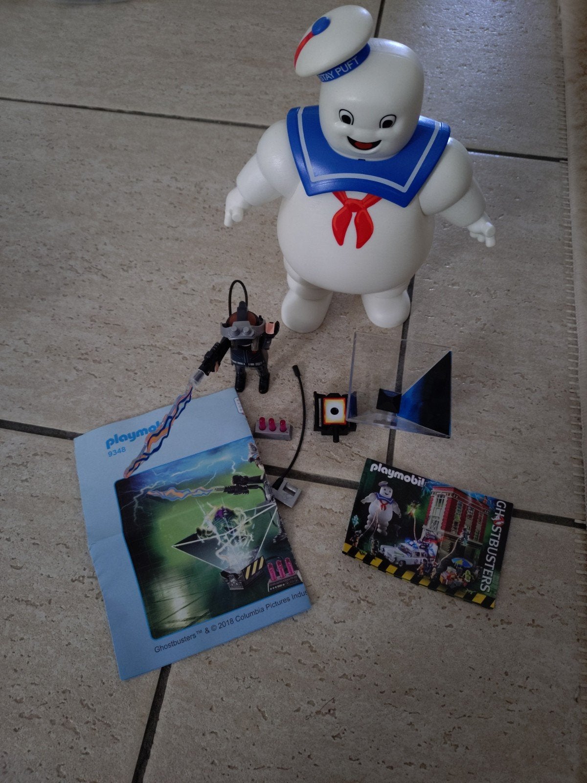 Playmobil Ghostbusters Marshmallow Man & Ghostbusters 9348, Complete set, Ophalen of Verzenden, Zo goed als nieuw, Figuren