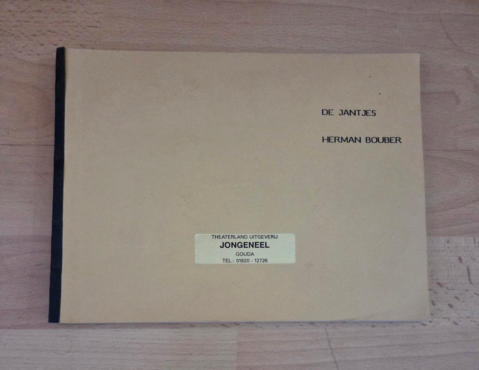 Script musical "De Jantjes", Ophalen of Verzenden