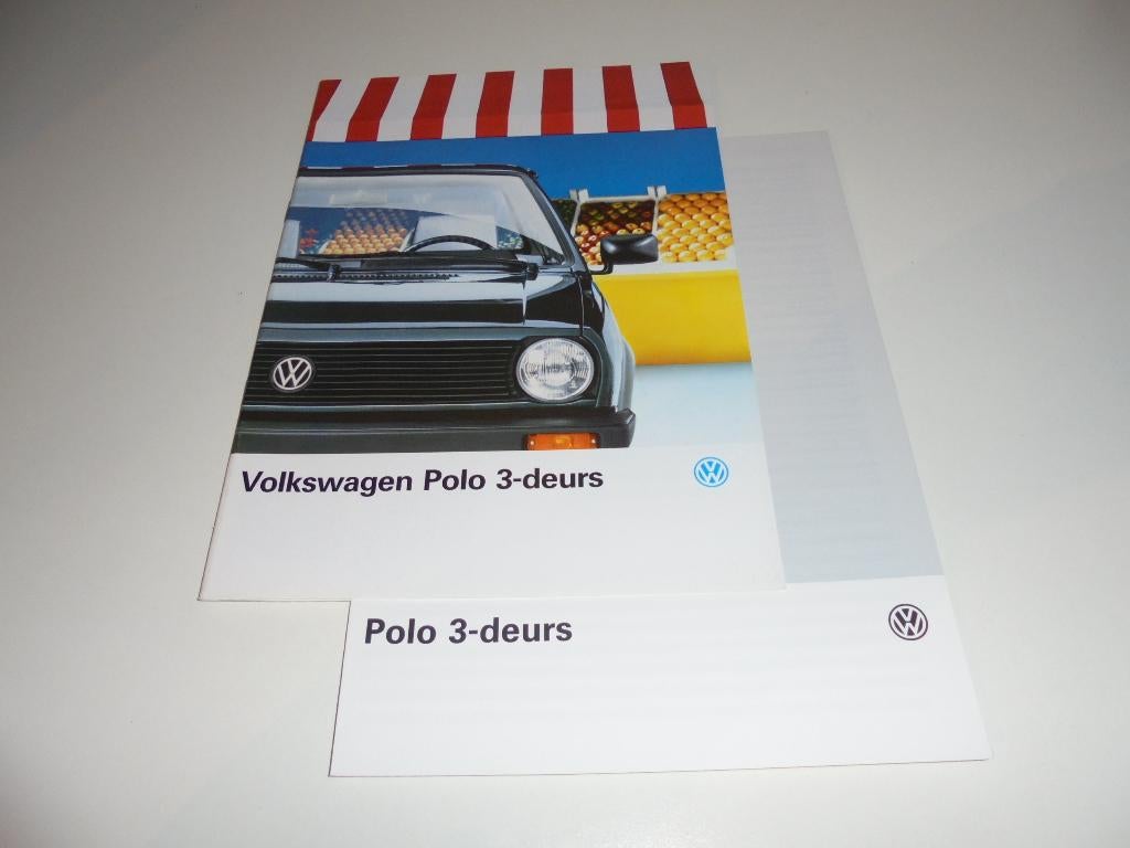 brochure Volkswagen Polo driedeurs  1990, Ophalen of Verzenden, Nieuw, Volkswagen