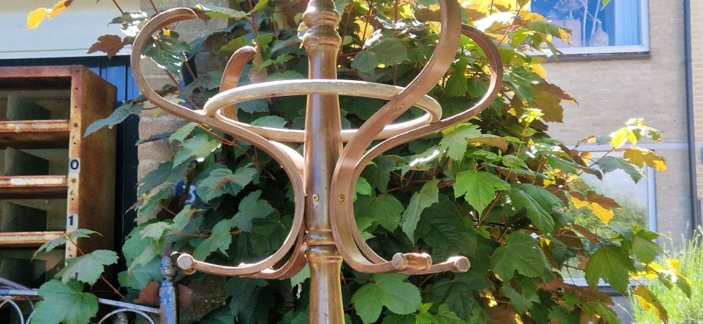 Vintage Thonet-stijl staande kapstok (brocante), Gebruikt, Ophalen of Verzenden, Staande kapstok, 150 tot 200 cm
