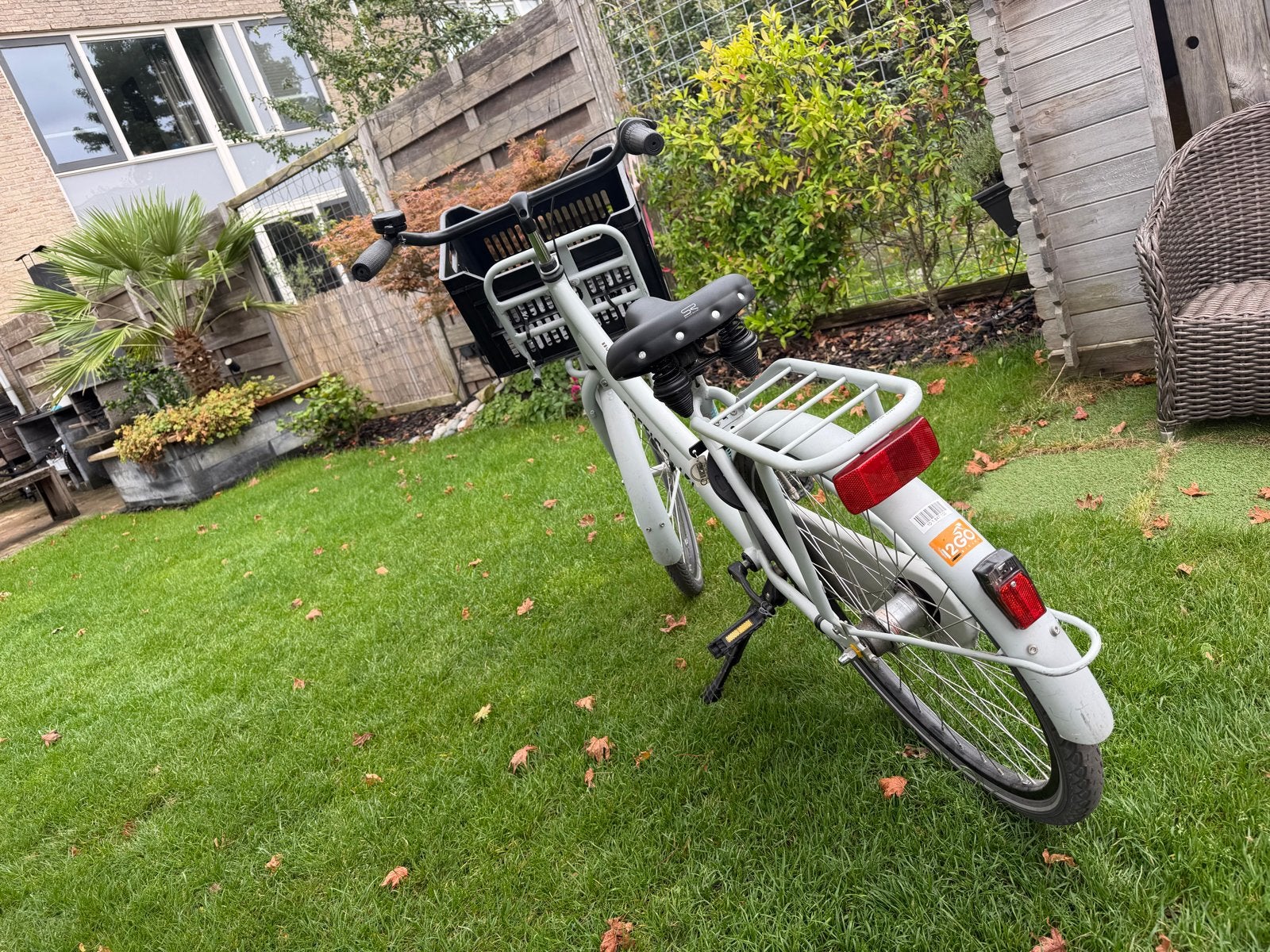 Cortina U4 Transportfiets Dames - Lichtgrijs, Fietsen en Brommers, Fietsen | Meisjes, Ophalen, Terugtraprem, Versnellingen, Gebruikt