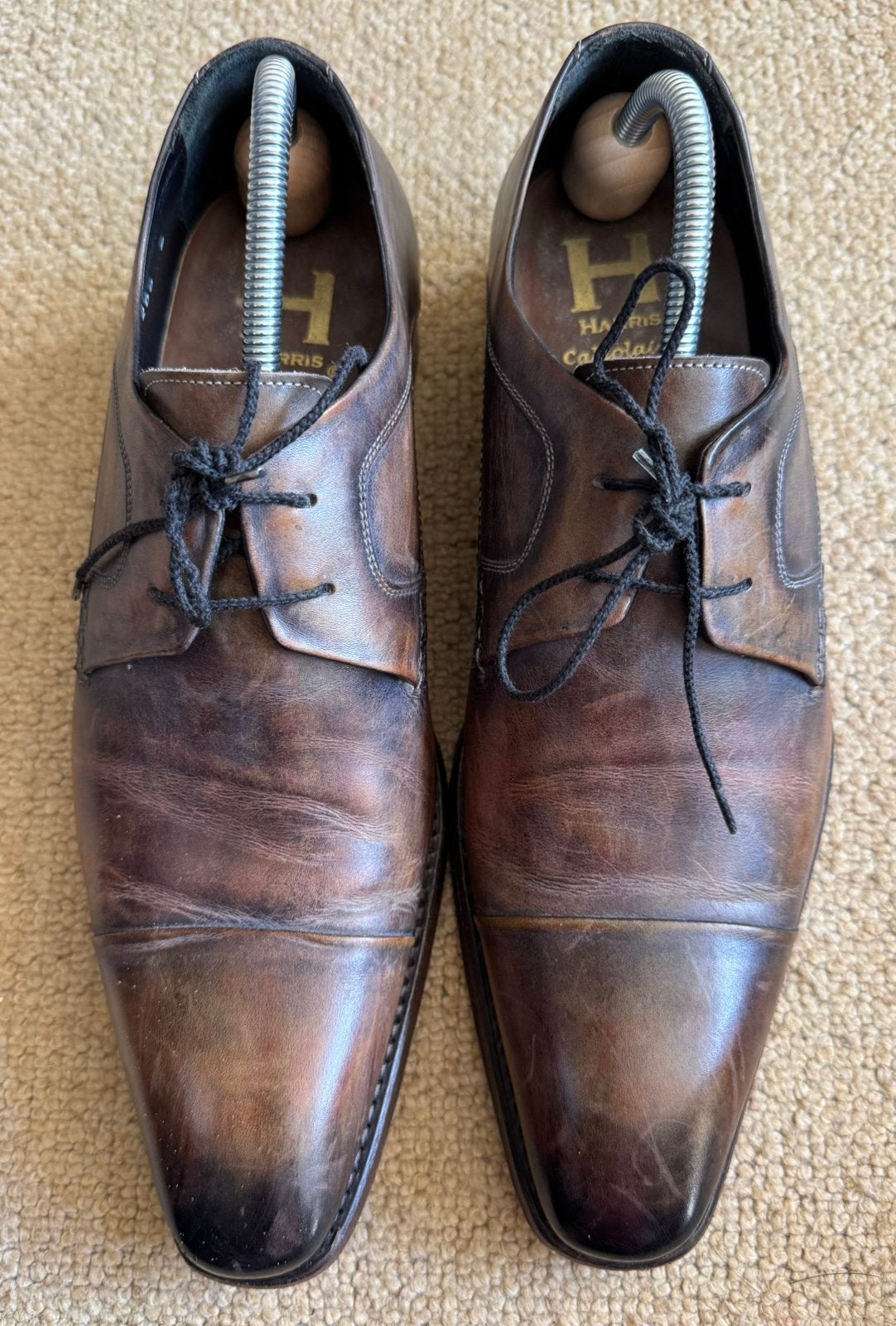 Harris, 8-42,brons, heren veterschoen, in goede conditie, Kleding | Heren, Schoenen, Overige kleuren, Ophalen of Verzenden, Zo goed als nieuw