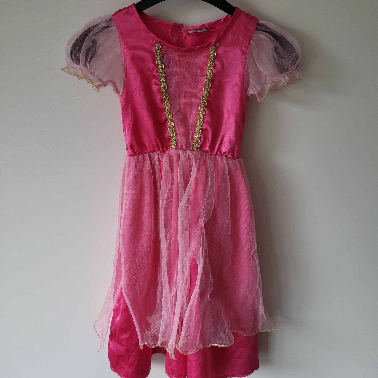 Roze prinsessenjurk voor meisjes, maat-116, Kinderen en Baby's, Carnavalskleding en Verkleedspullen, Ophalen of Verzenden, Gebruikt