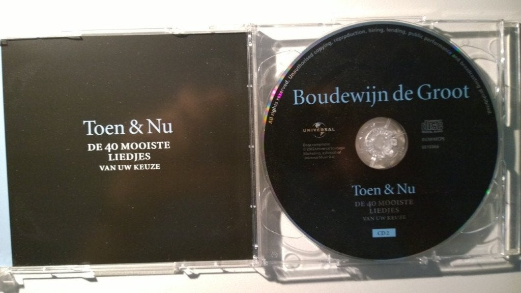 Boudewijn de Groot - Toen & Nu, Ophalen of Verzenden, Zo goed als nieuw, Pop, Album
