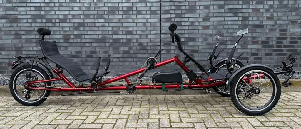 Elektrische Trikexplorer Ligfiets Tandem met hoge  korting!!, Ophalen, Minder dan 10 versnellingen, Gebruikt, Minder dan 47 cm