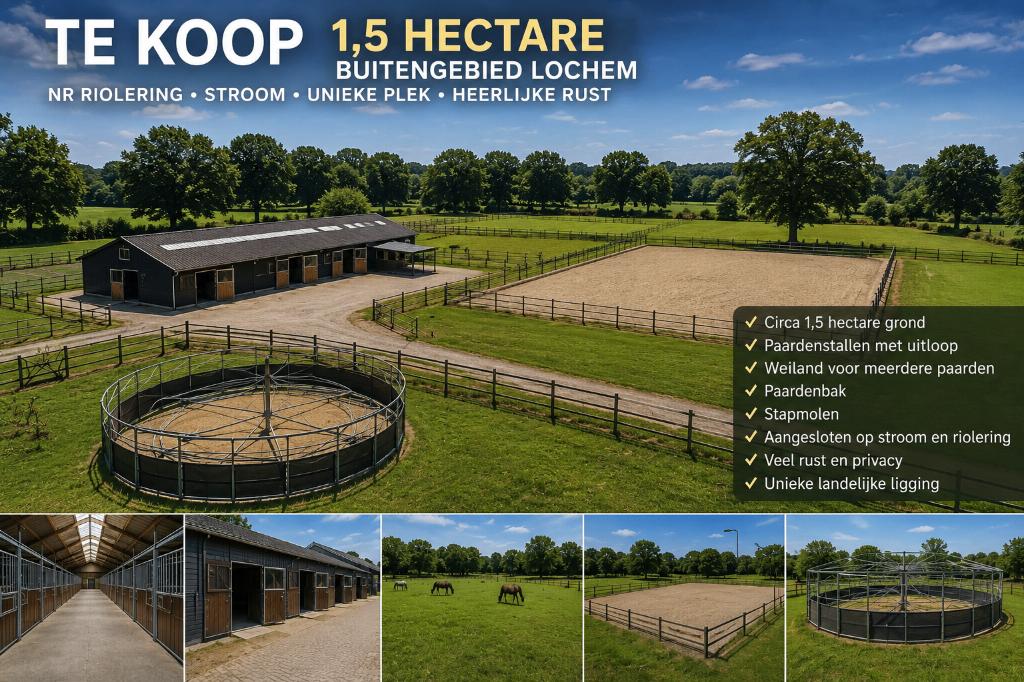 Te koop Unieke kans in het buitengebied van Lochem! ️, Ophalen of Verzenden, 1 tot 5 ha, Overige bestemmingen