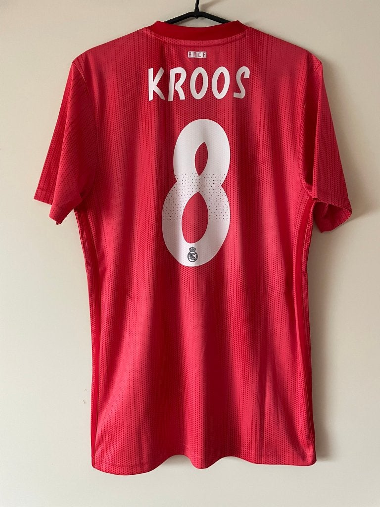 Kroos #8 Real Madrid Adidas Voetbalshirt Maat S 18/19 Third, Ophalen of Verzenden, Zo goed als nieuw, Adidas, Voetbal