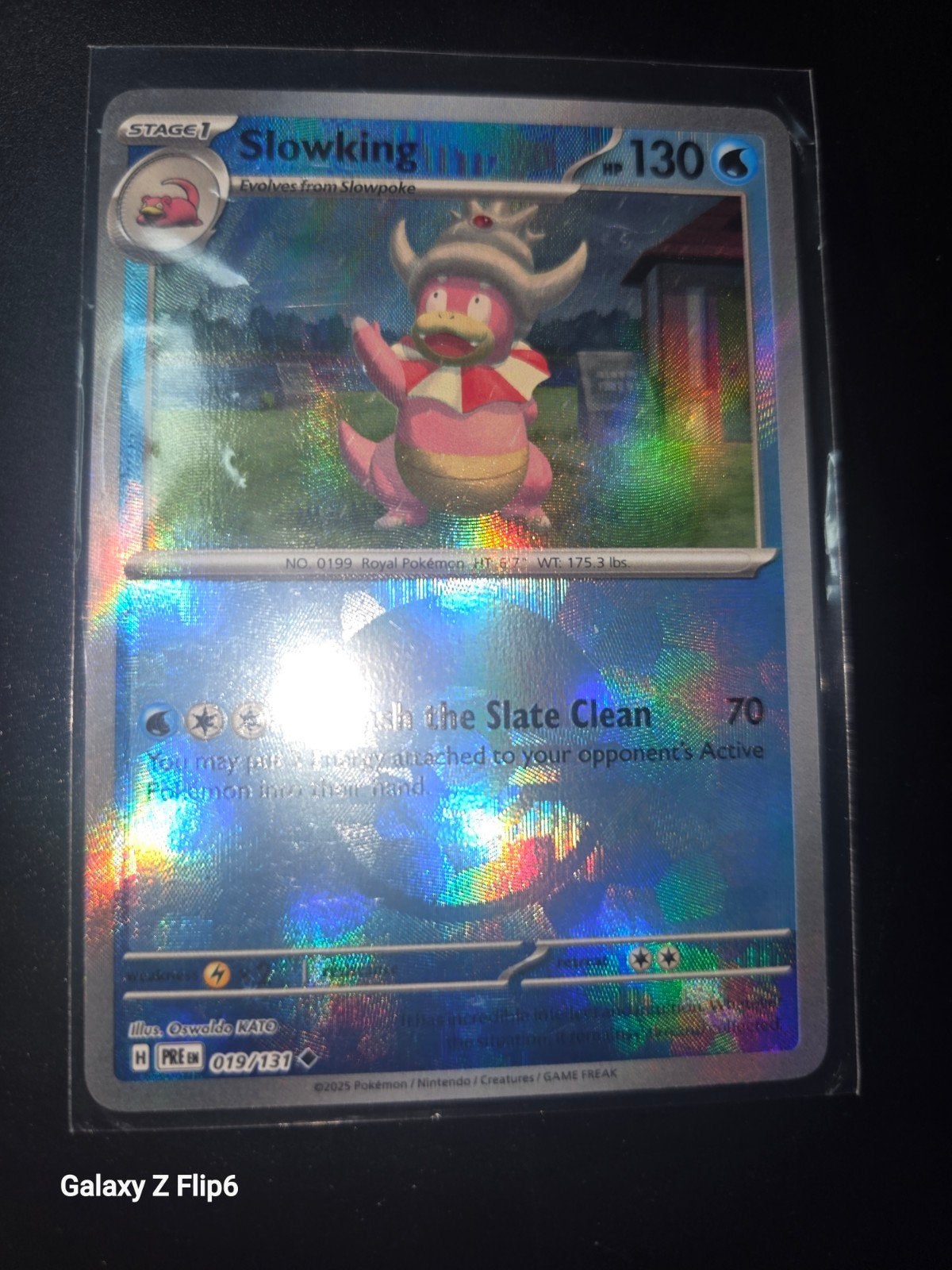 Slowking Pokémon Kaart 019/131 Holo Foil, Ophalen of Verzenden, Zo goed als nieuw, Losse kaart, Foil