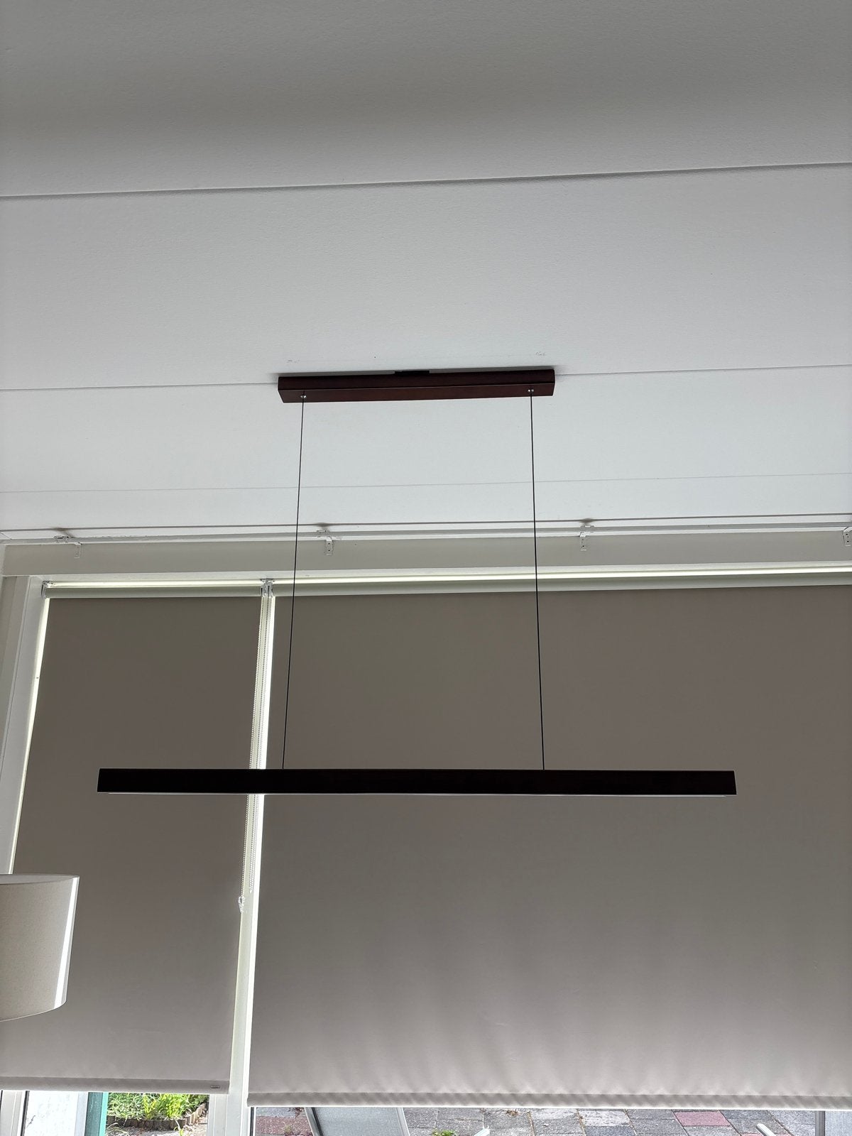 Moderne LED Hanglamp - Hout en Metaal, Huis en Inrichting, Ophalen, Zo goed als nieuw, Hout, Overige fittingen