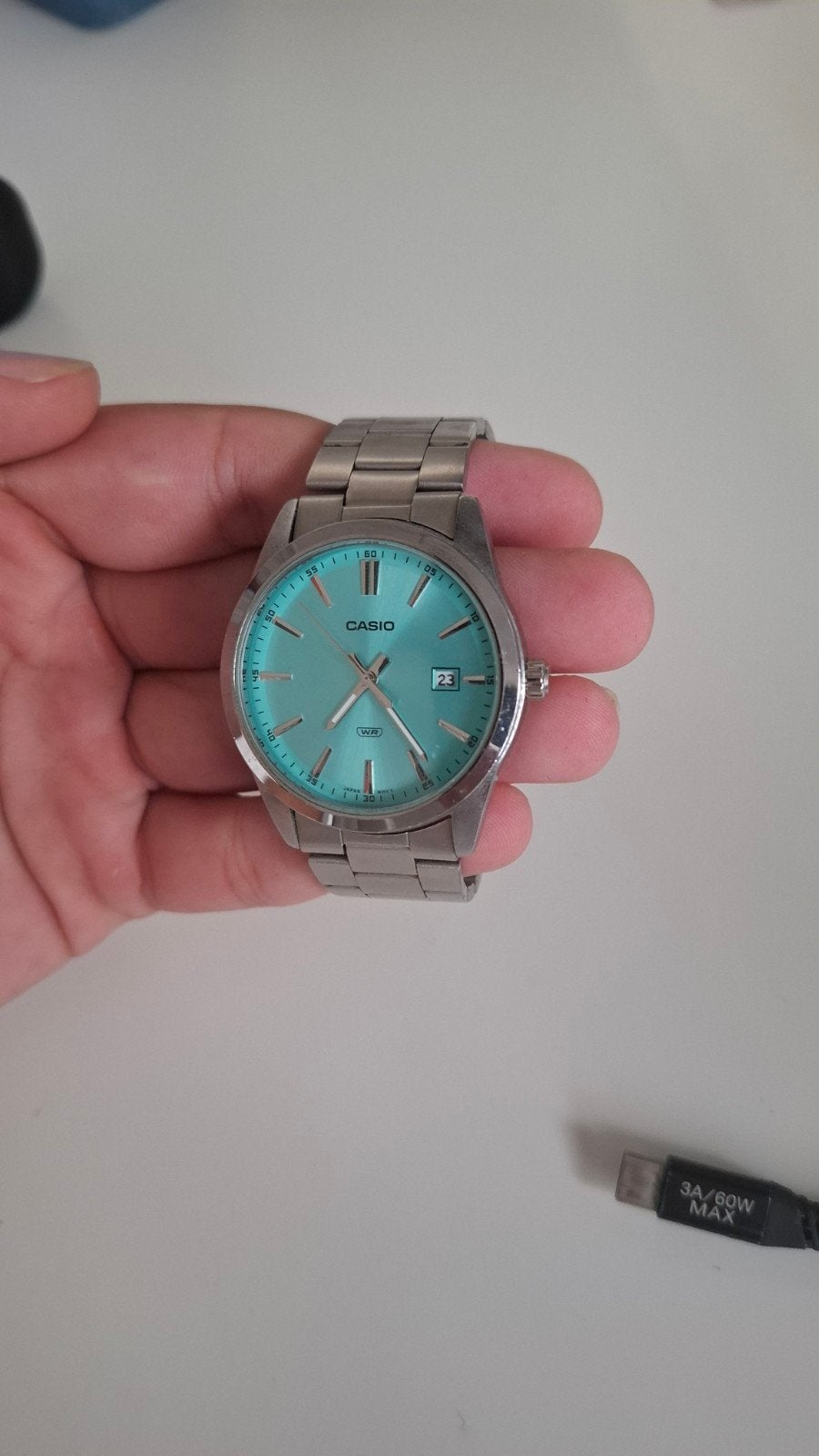 Casio WR Horloge, Sieraden, Tassen en Uiterlijk, Horloges | Heren, Staal, Polshorloge, Ophalen of Verzenden, Zo goed als nieuw