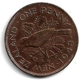 New Zeeland penny 1943, Ophalen of Verzenden