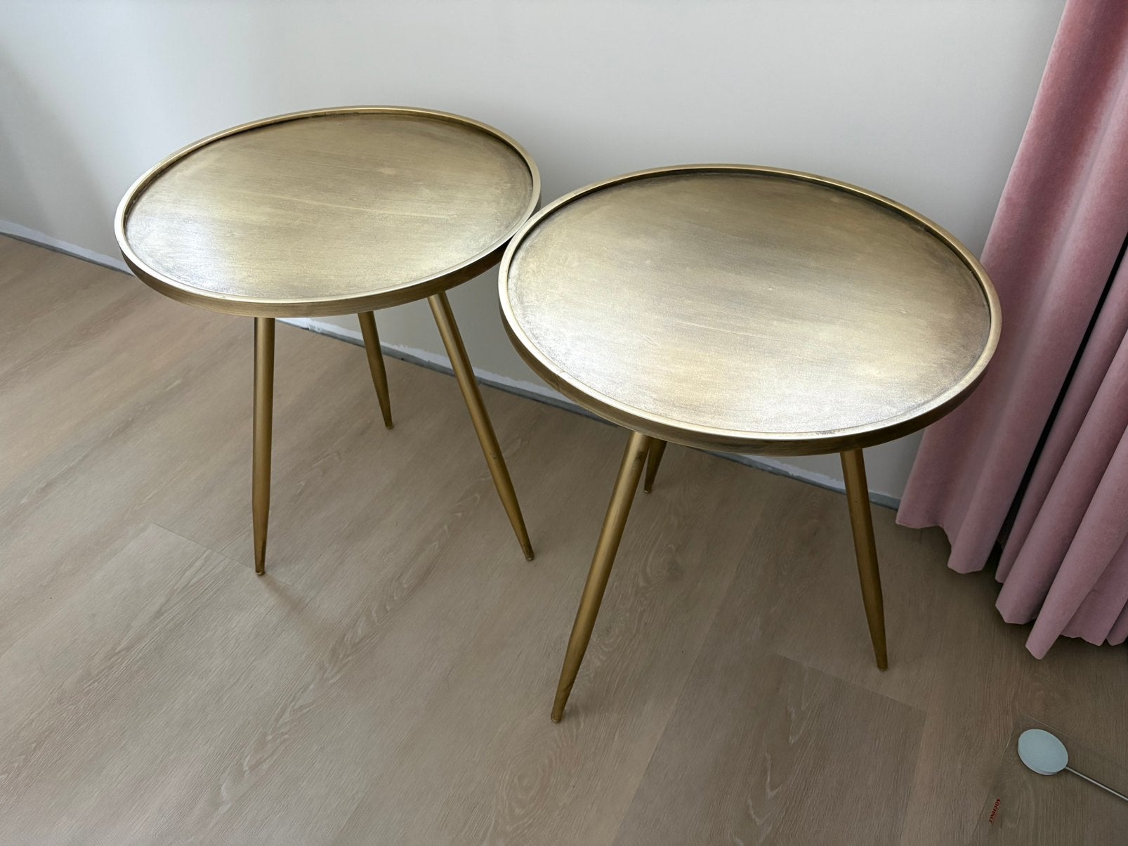 Light & Living bijzettafels, Huis en Inrichting, 45 tot 60 cm, Minder dan 55 cm, Gebruikt, Metaal of Aluminium