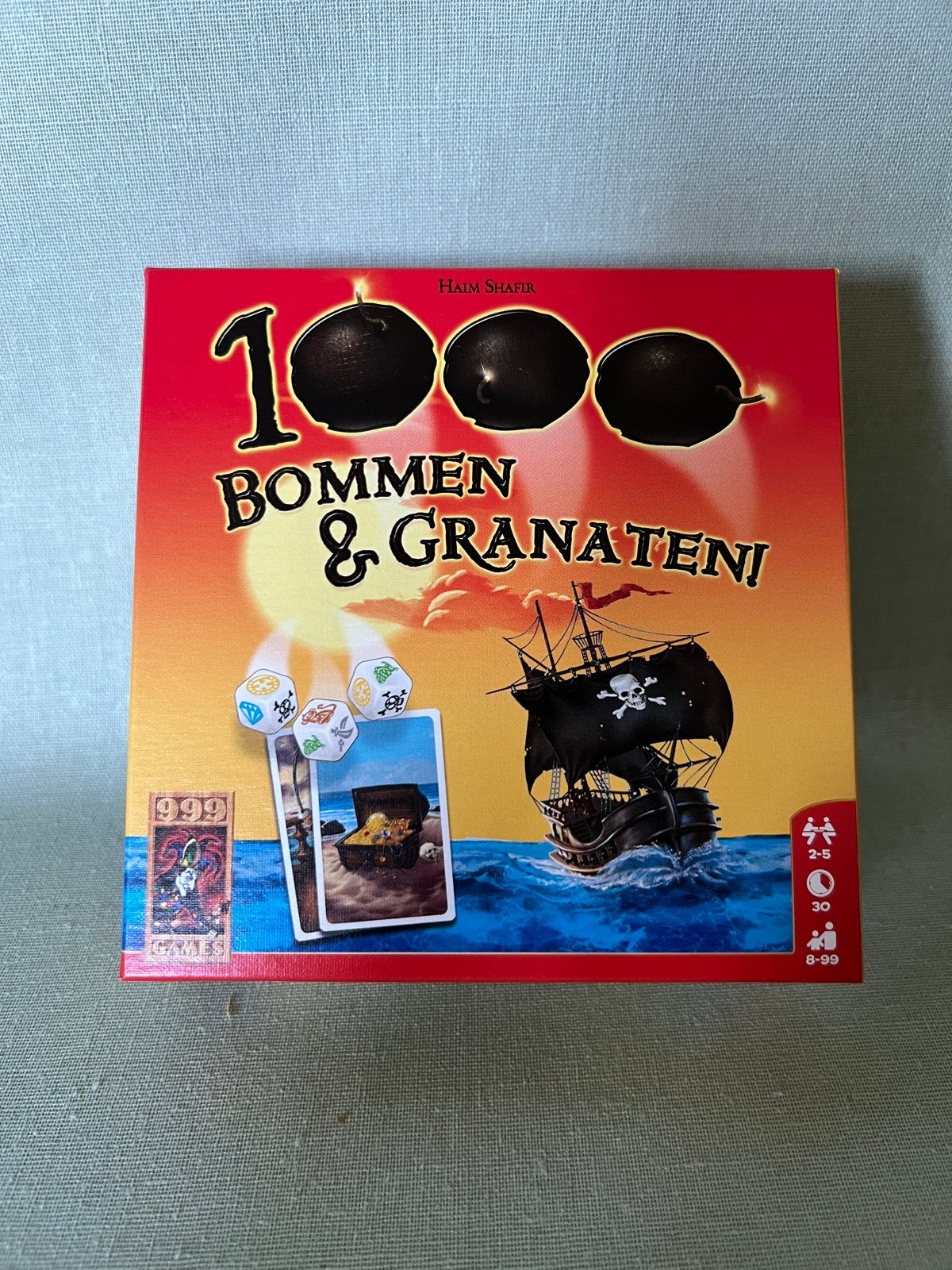 1000 Bommen & Granaten! - Zo goed als nieuw - vr 2-5 spelers, Ophalen of Verzenden, Zo goed als nieuw