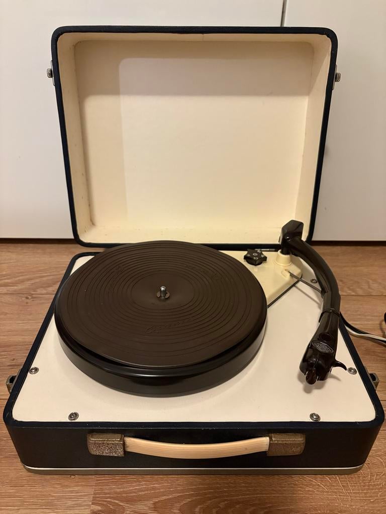 Garrard 4SP Kofferplatenspeler (circa 1960) - Vintage Mono, Audio, Tv en Foto, Ophalen of Verzenden, Gebruikt, Platenspeler, Overige merken