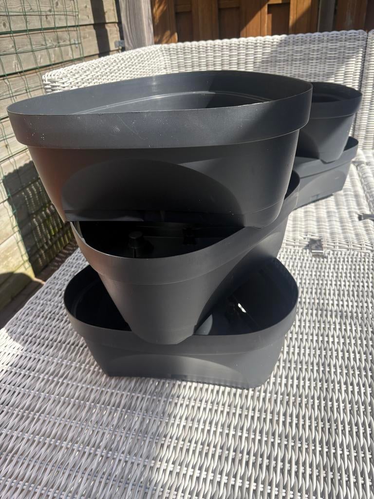 Stapelbare plantenbakken - Ideaal voor kruiden of bloemen, Kunststof, Gebruikt, Balkon, Minder dan 60 cm