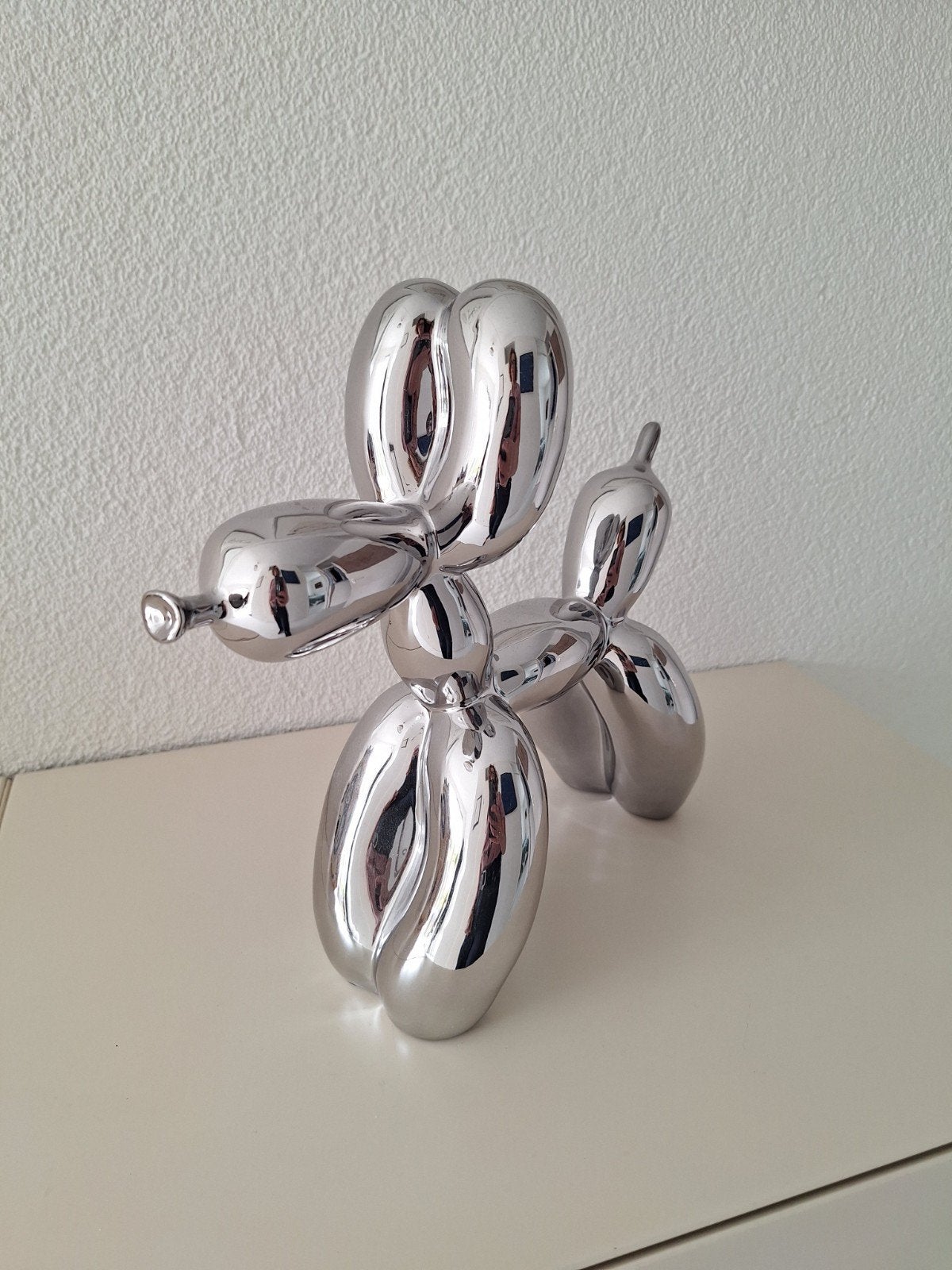 Balloon dog; replica Koons, Antiek en Kunst, Ophalen of Verzenden, Object, Zilver, Metaal