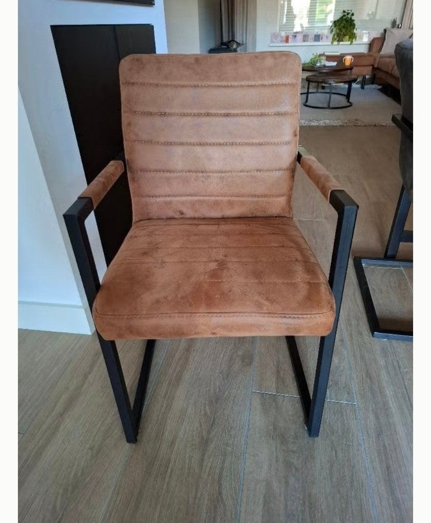 Eettafel met 6 stoelen, Gebruikt, 50 tot 100 cm, Vijf personen of meer, 150 tot 200 cm
