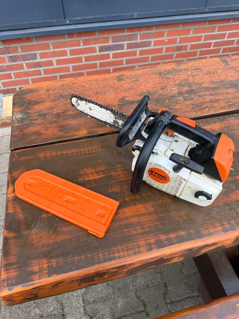 Stihl ms 200T tophendel kettingzaag, Tuin en Terras, Ophalen, Gebruikt