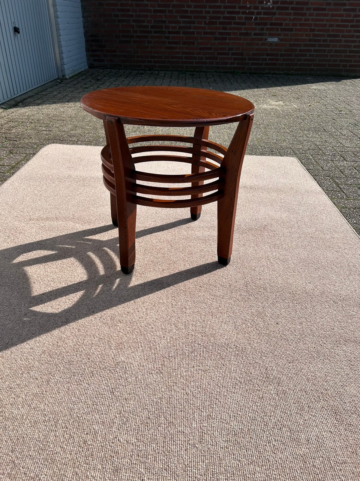 Schuitema houten bijzettafel, Ophalen, Gebruikt