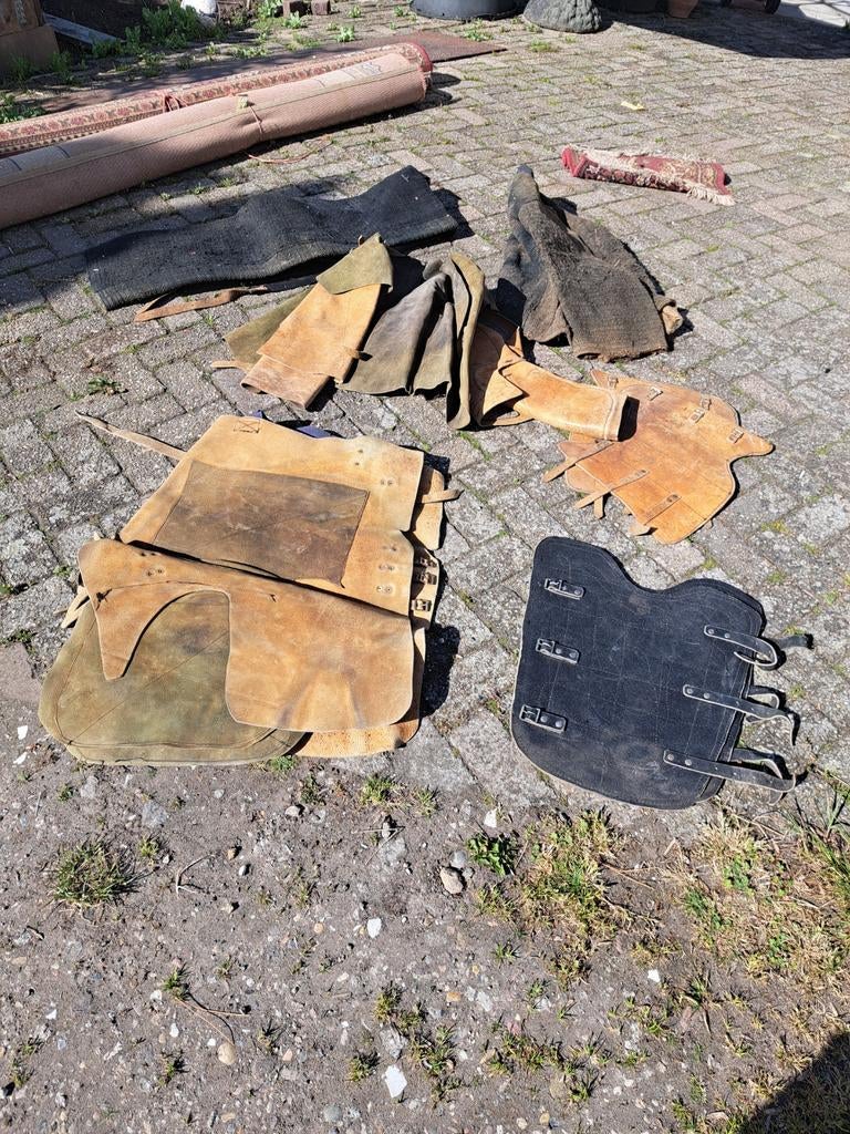 Leren pakwerkers pak en jute bijtpak, Dieren en Toebehoren
