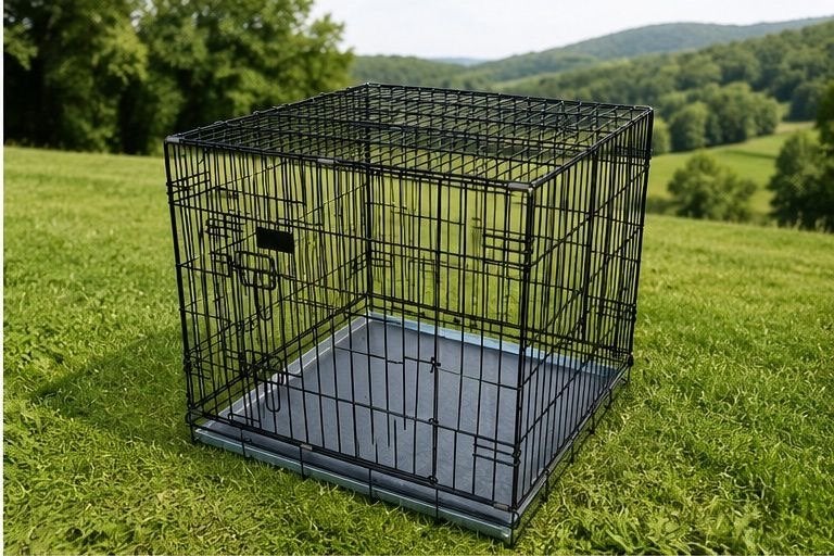 Hondenbench Maat M - 62x54x61 cm - Opvouwbaar & Compleet, Ophalen, Gebruikt