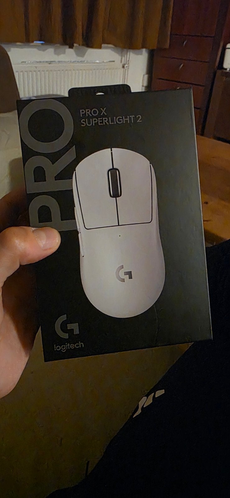 Logitech PRO X SUPERLIGHT 2 Gaming Muis Wit, Computers en Software, Ophalen, Rechtshandig, Muis, Nieuw