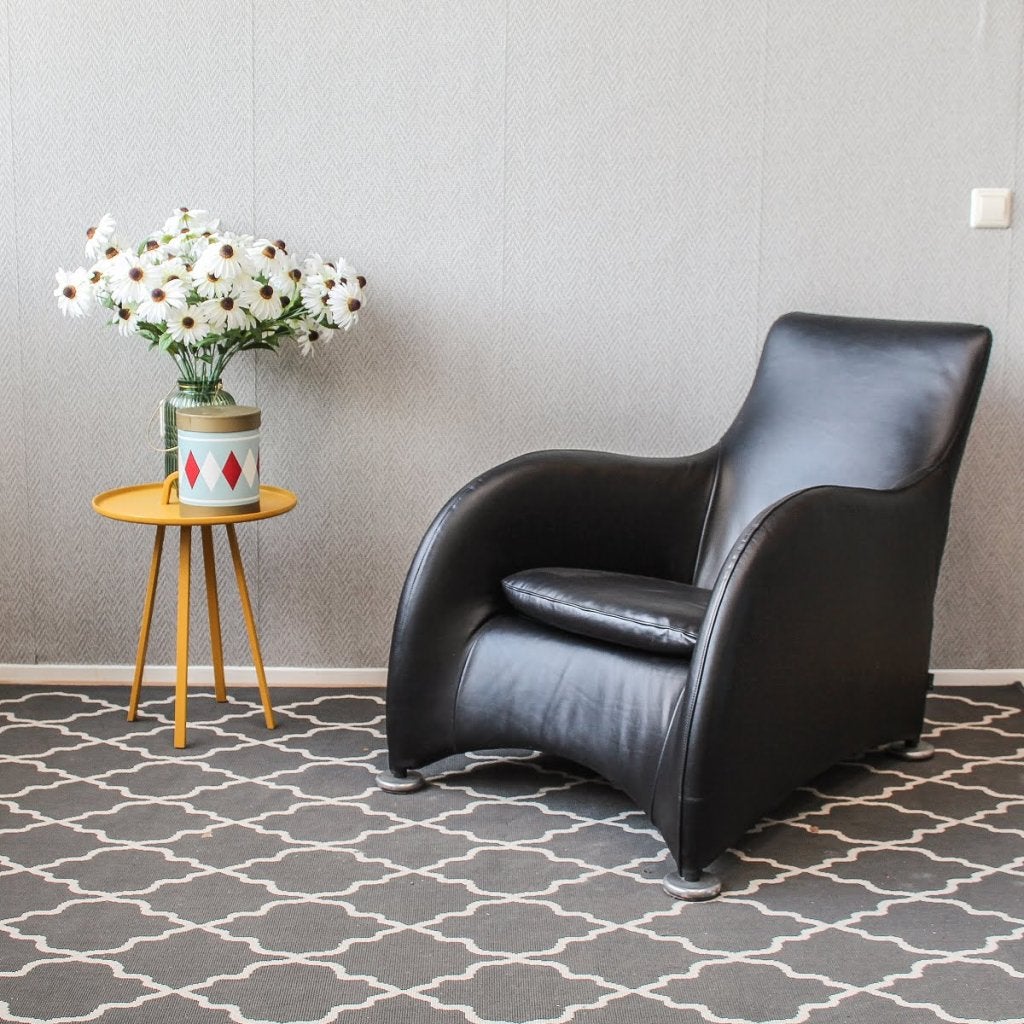 Montis Loge fauteuils - zwart Highland leder, Niet ingevuld, Zo goed als nieuw, Niet ingevuld, Niet ingevuld