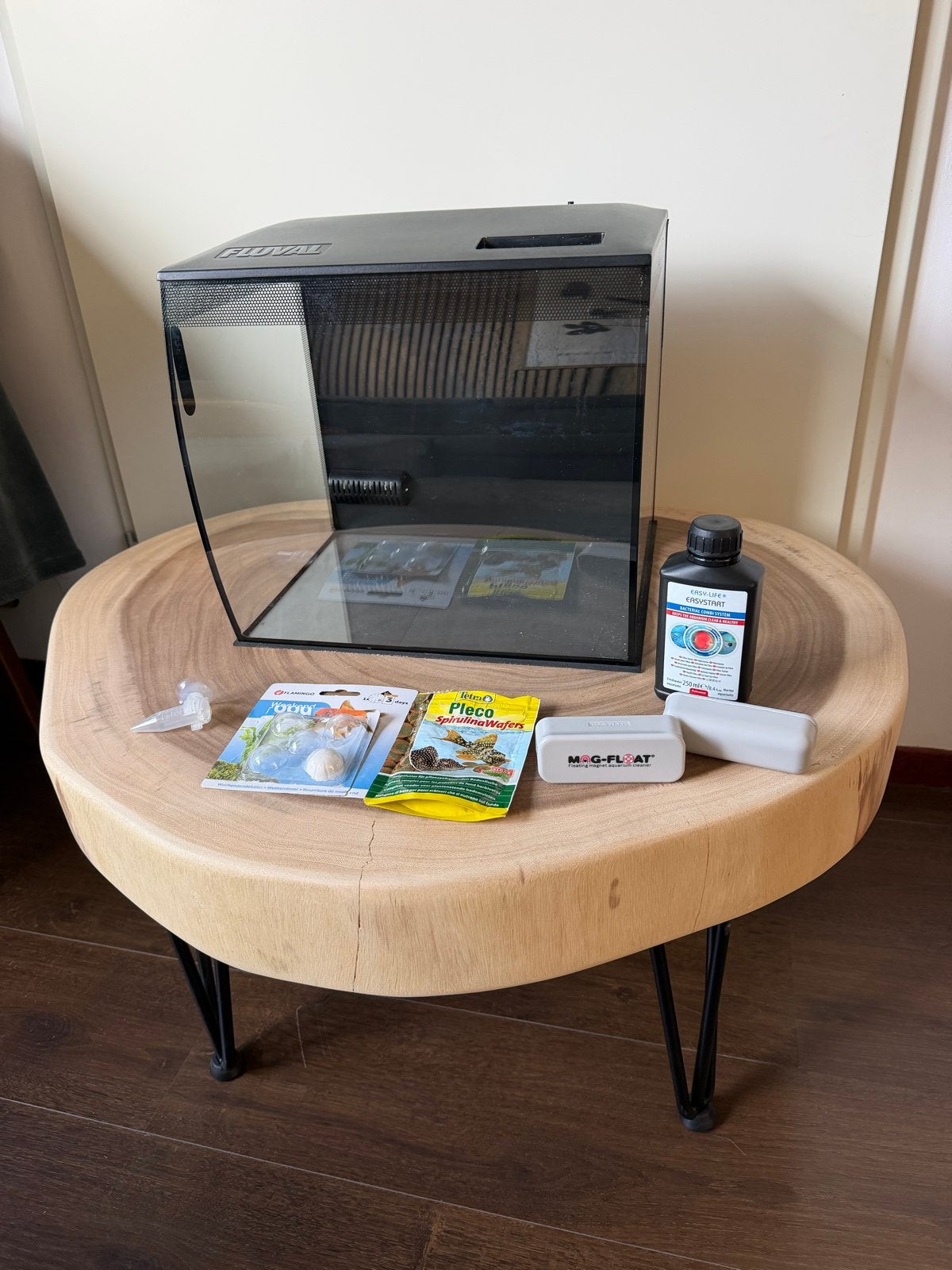 Fluval Flex Aquarium set met extra’s zie foto’s Nano Cube 34, Ophalen, Leeg aquarium