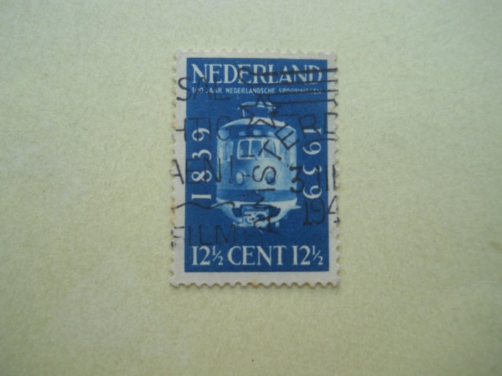 Nederland 1939 Spoorwegen Nvph.326 stempel Amsterdam, Ophalen of Verzenden, T/m 1940, Gestempeld
