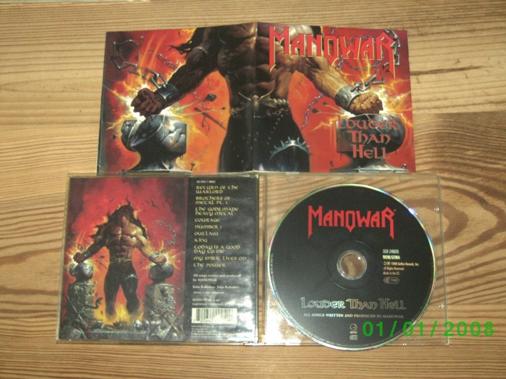 Manowar – Louder Than Hell, Cd's en Dvd's, Ophalen of Verzenden, Zo goed als nieuw, Album