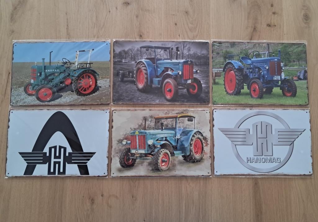 Hanomag bordjes, Ophalen of Verzenden, Nieuw, Reclamebord