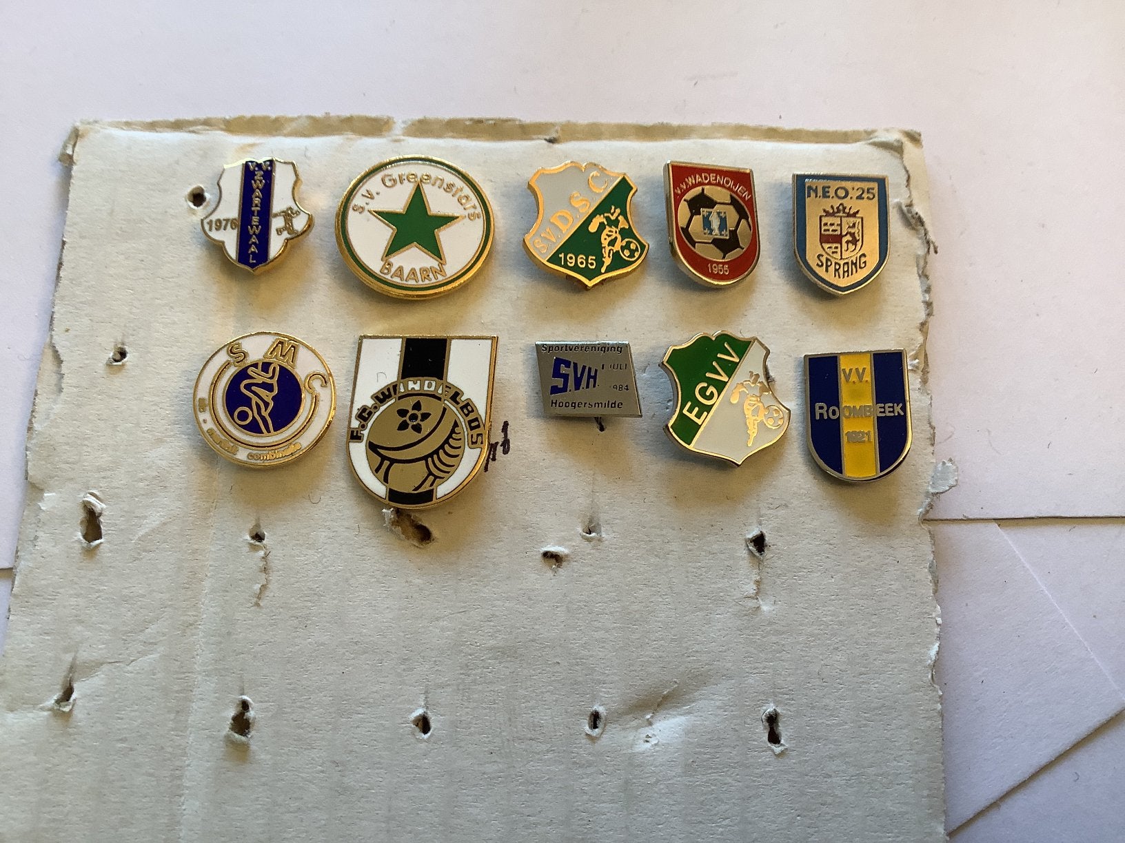 10 speldjes voetbal amateur, Ophalen of Verzenden, Zo goed als nieuw, Overige binnenlandse clubs