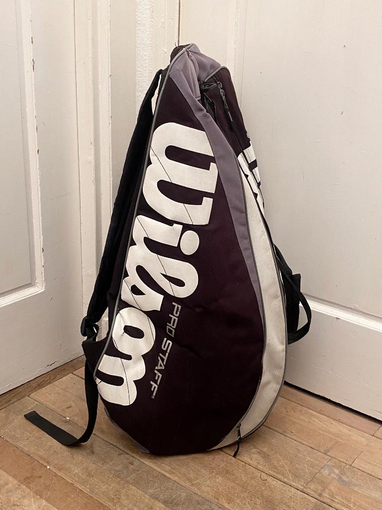 Wilson Pro Staff Tennis tas, zwart met wit, Ophalen, Gebruikt, Tas, Wilson