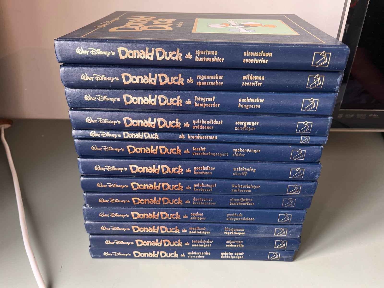 Donald Duck Collectie - Complete Serie van 12 Boeken, Complete serie of reeks, Ophalen, Zo goed als nieuw