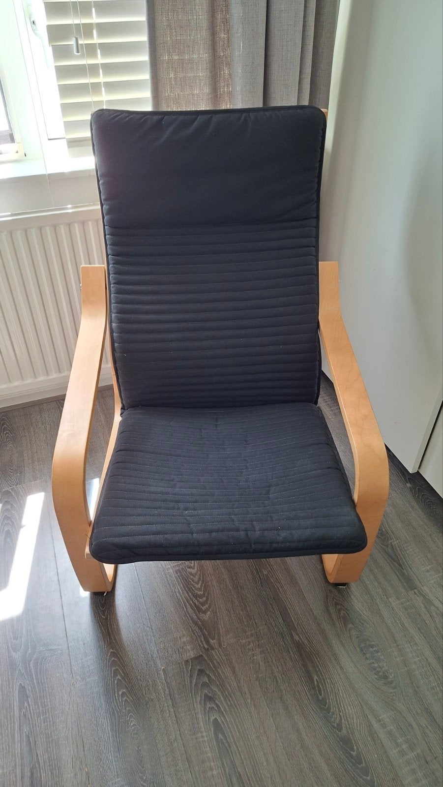 Poang fauteuil met stoffen zitting, Ophalen, Gebruikt, Eén