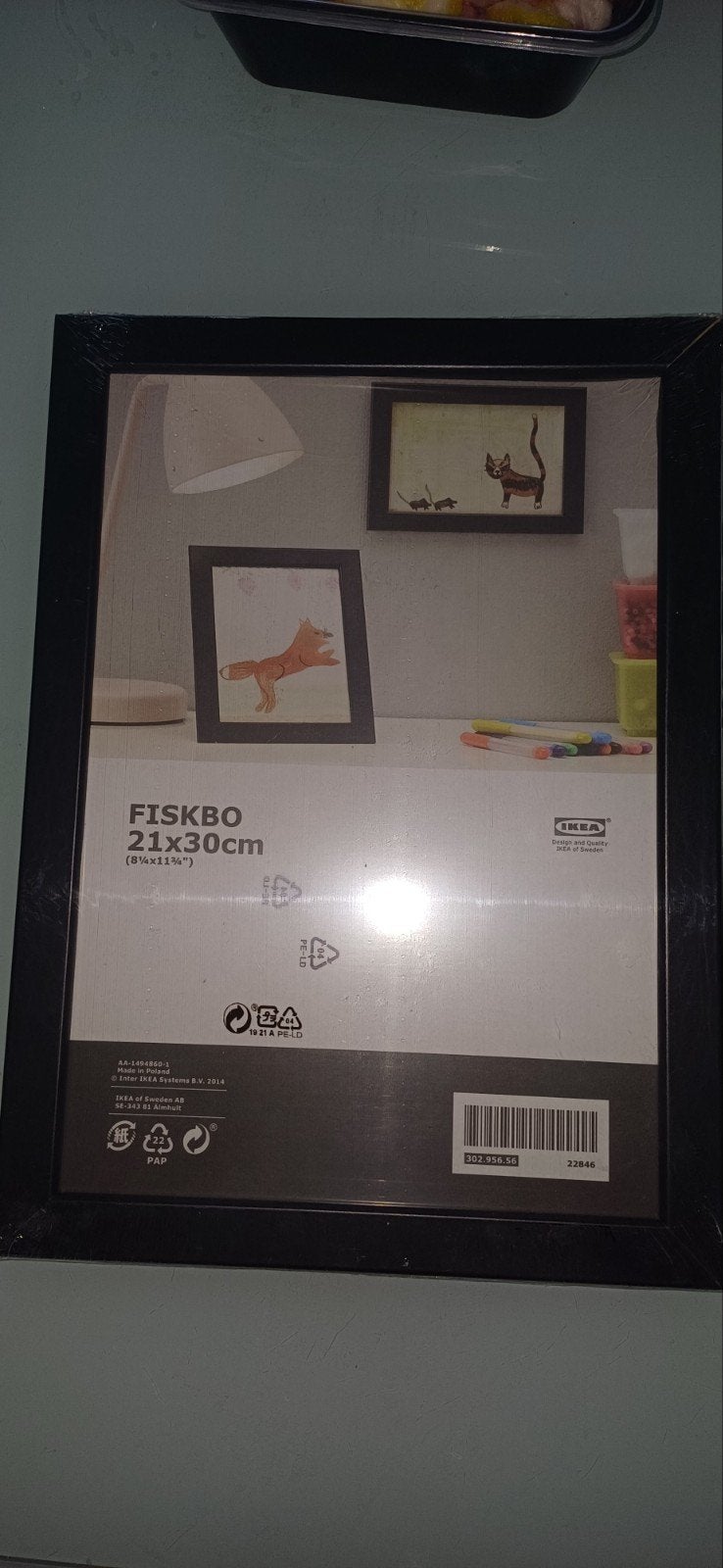 IKEA FISKBO Fotolijst Zwart 21x30 cm  13 stuks., Ophalen