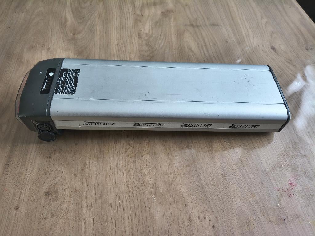 Te koop fietsaccu, Ophalen of Verzenden, Gebruikt
