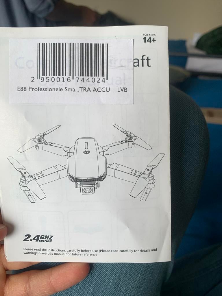 E88 Pro Drone met 4K Camera en WiFi - Zwart, Ophalen, Overige merken, Nieuw, Minder dan 100 meter
