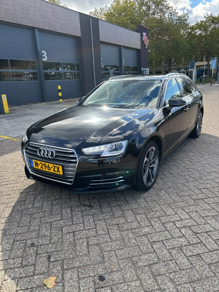 Audi A4 2.0 Tfsi Ultra Mhev 190pk S Tronic 2017 MEENEEMPRIJS, Stof, 1984 cc, Zwart, Stationwagon