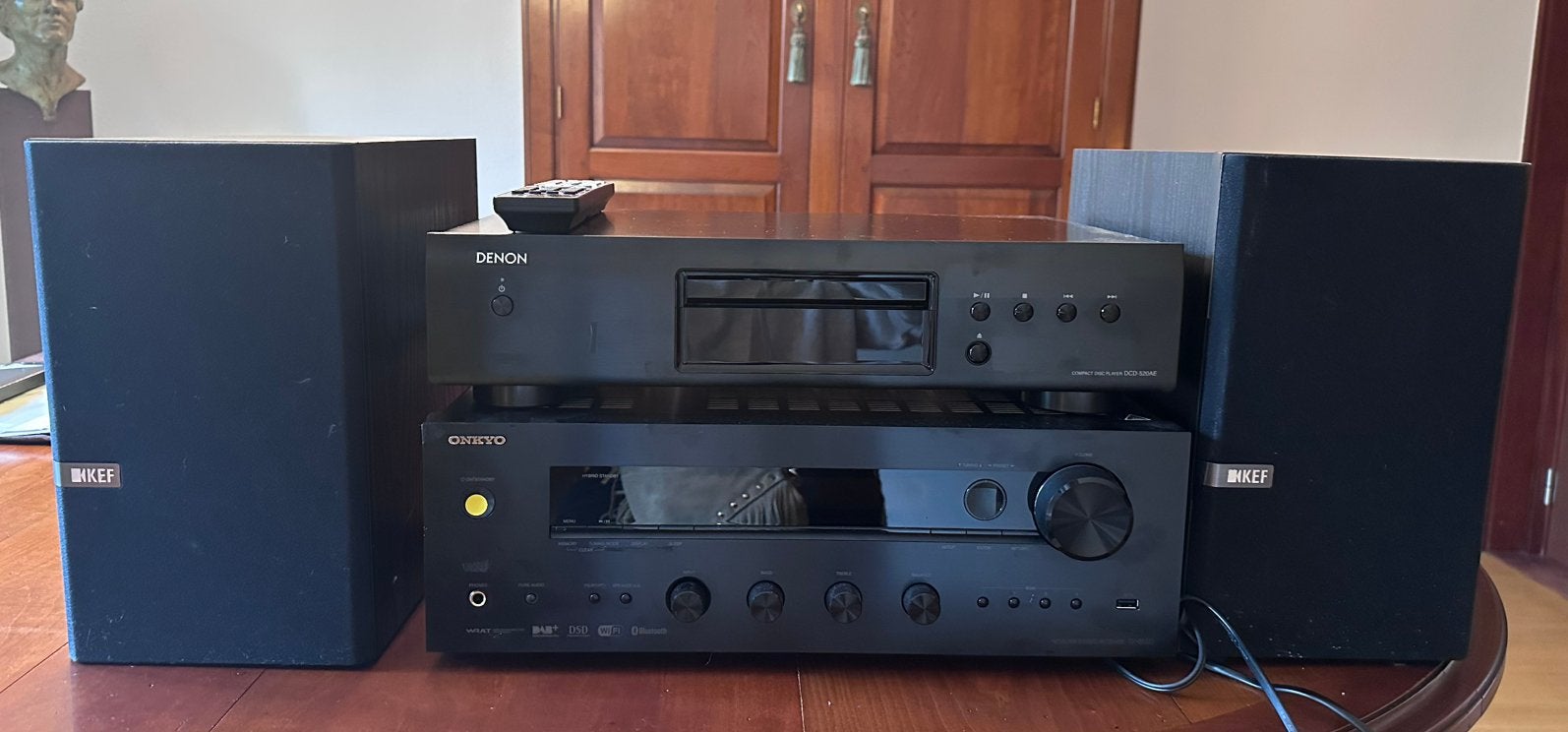 Complete hifi-set Onkyo/Denon met KEF Q100, Ophalen, Gebruikt, Cd-speler, Denon