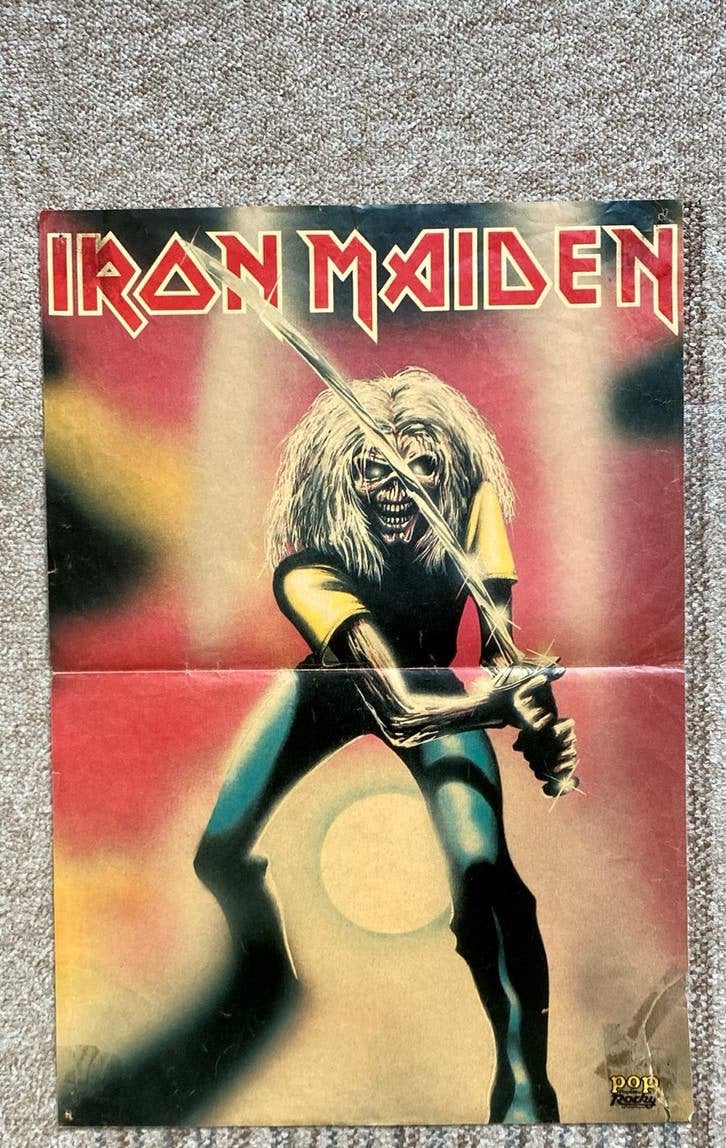 Vintage Posters: Iron Maiden, Scorpions,Judas Priest, Gebruikt, Rechthoekig Liggend, Ophalen of Verzenden, A1 t/m A3