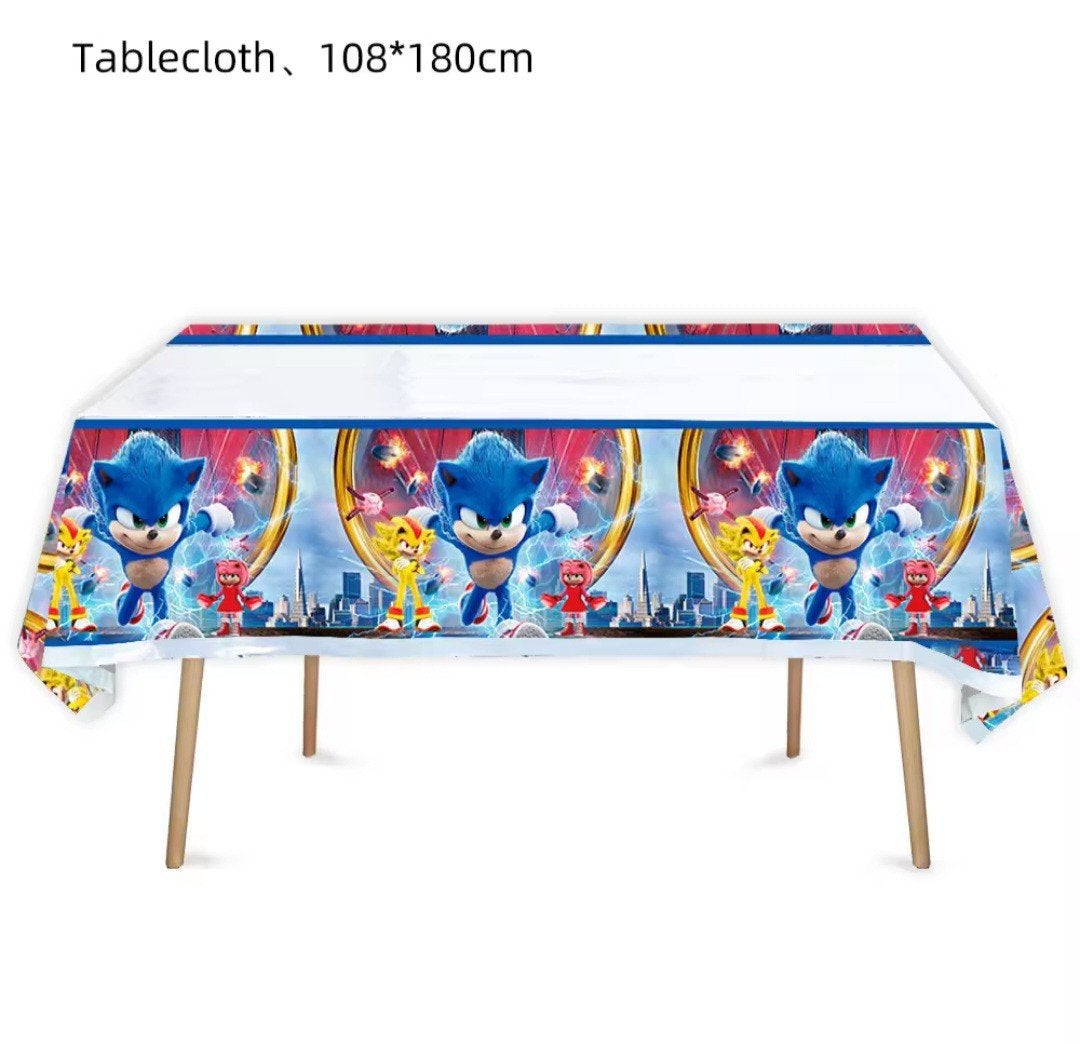 Sonic the Hedgehog Tafelkleed - Nieuw Feestartikel, Ophalen of Verzenden, Nieuw, Feestartikel, Verjaardag