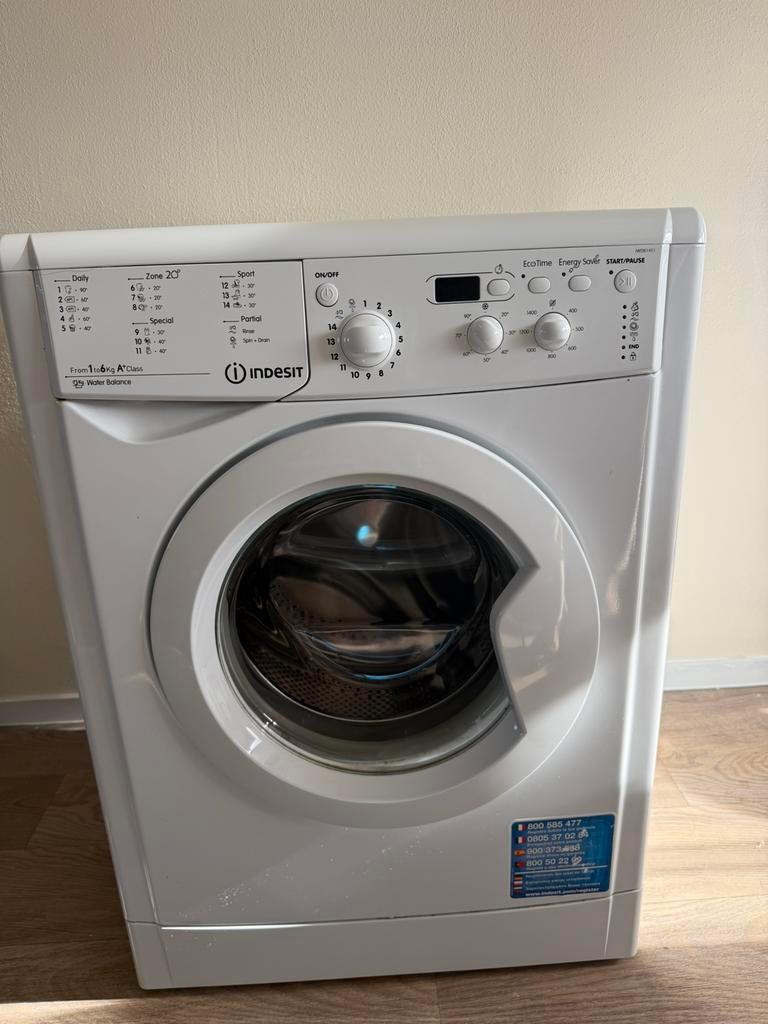 Wasmachine, Verzenden, Zo goed als nieuw, 85 tot 90 cm, 1200 tot 1600 toeren