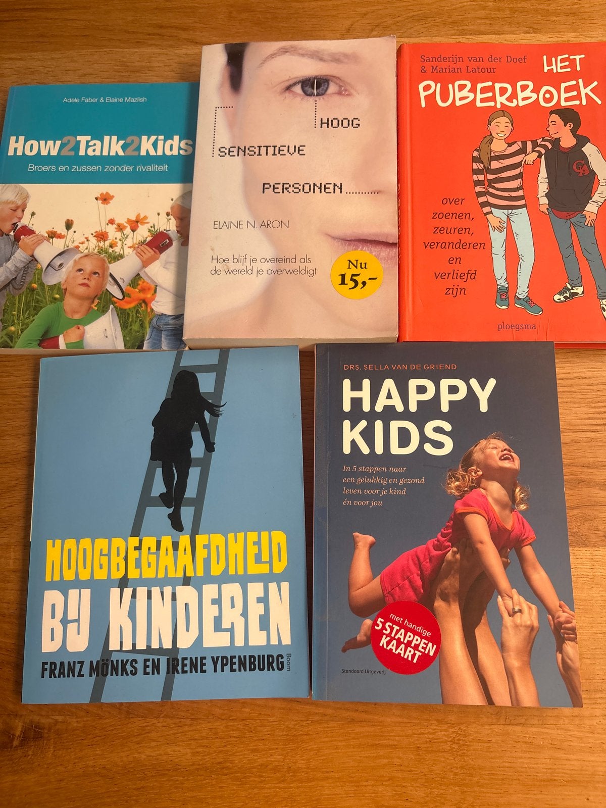 5 boeken over opvoeding en psychologie, Boeken, Ophalen of Verzenden, Gelezen